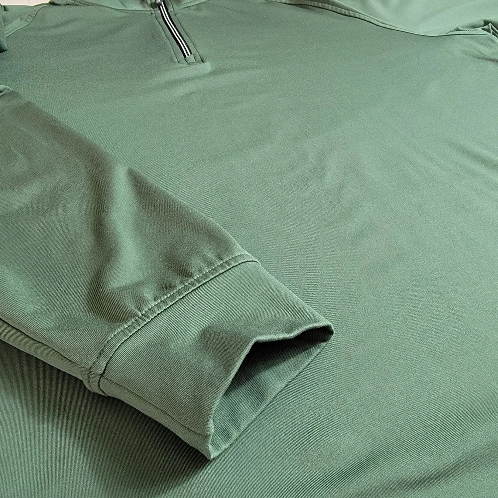 Cutter & Buck Adapt Eco Knit Stretch Quarter Zip Pullover golf Mens XXL Green